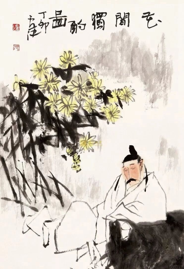 一组醉酒图，愿看淡世事沧桑(图2)