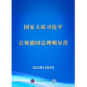 习近平会见德国总理朔尔茨