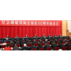 中共中央举行纪念胡耀邦同志诞辰110周年座谈会 习近平发表重
